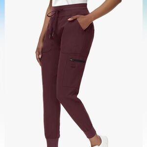 Uniforms World Scrubs 309TS Women’s XS Wine Stretch Pants 5 Pockets